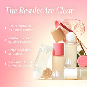 Close-up of Saltair Serum Deodorant roll-on applicator
