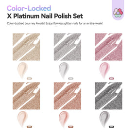 Close-up of SAVILAND nail polish bottle in champagne colour