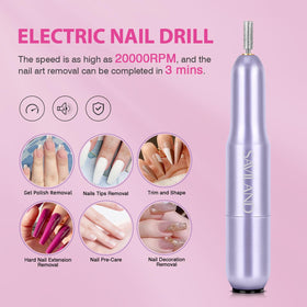 Close-up of SAVILAND pre-etched almond nail tips