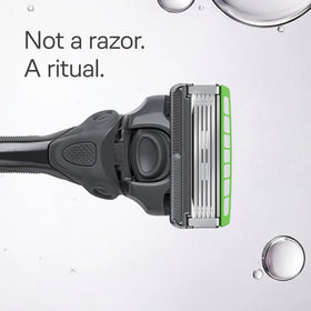 Close-up of Schick Hydro Sensitive 5-Blade Razor Blades with Hydro Gel