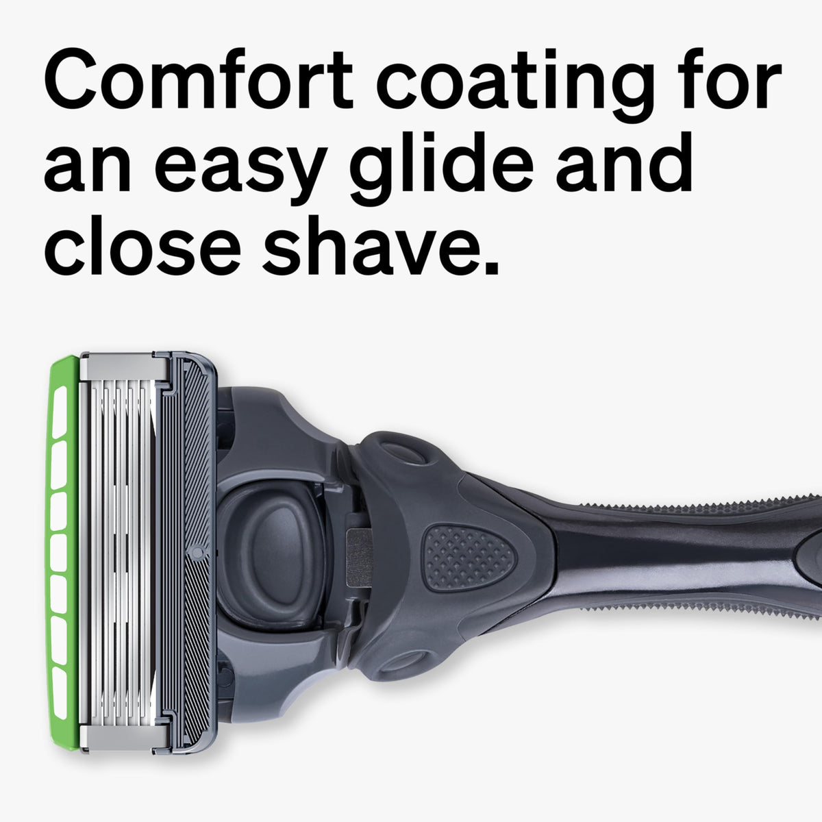 Close-up of Schick Hydro Sensitive razor blade with Skin Guards