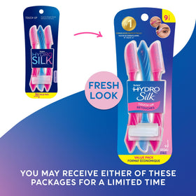 Close-up of Schick Hydro Silk Touch-Up razor with precision cover