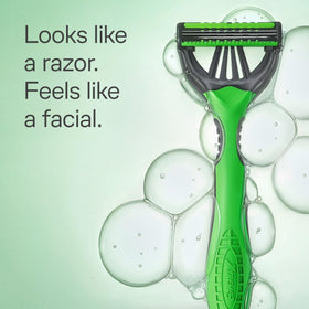 Close-up of Schick Xtreme 3 Sensitive Disposable Razor blade