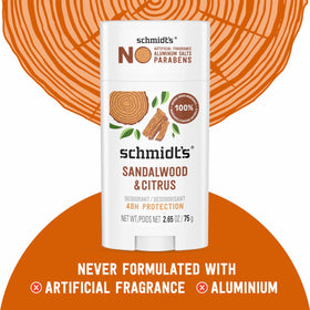 Close-up of Schmidt's deodorant ingredients