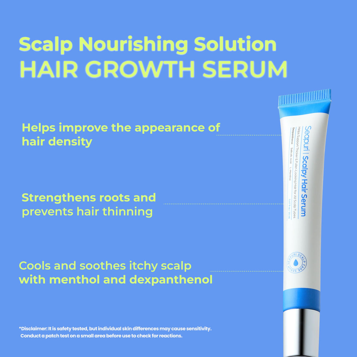 Close-up of Seapuri Scalpy Hair Growth Serum texture