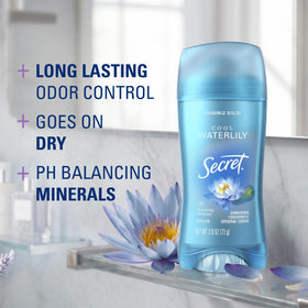 Close-up of Secret Antiperspirant Deodorant stick