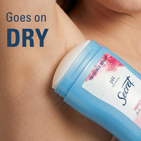 Close-up of Secret Antiperspirant Deodorant stick, Powder Fresh scent