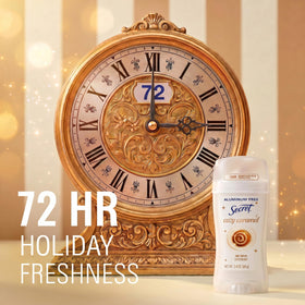 Close-up of Secret Deodorant smooth application