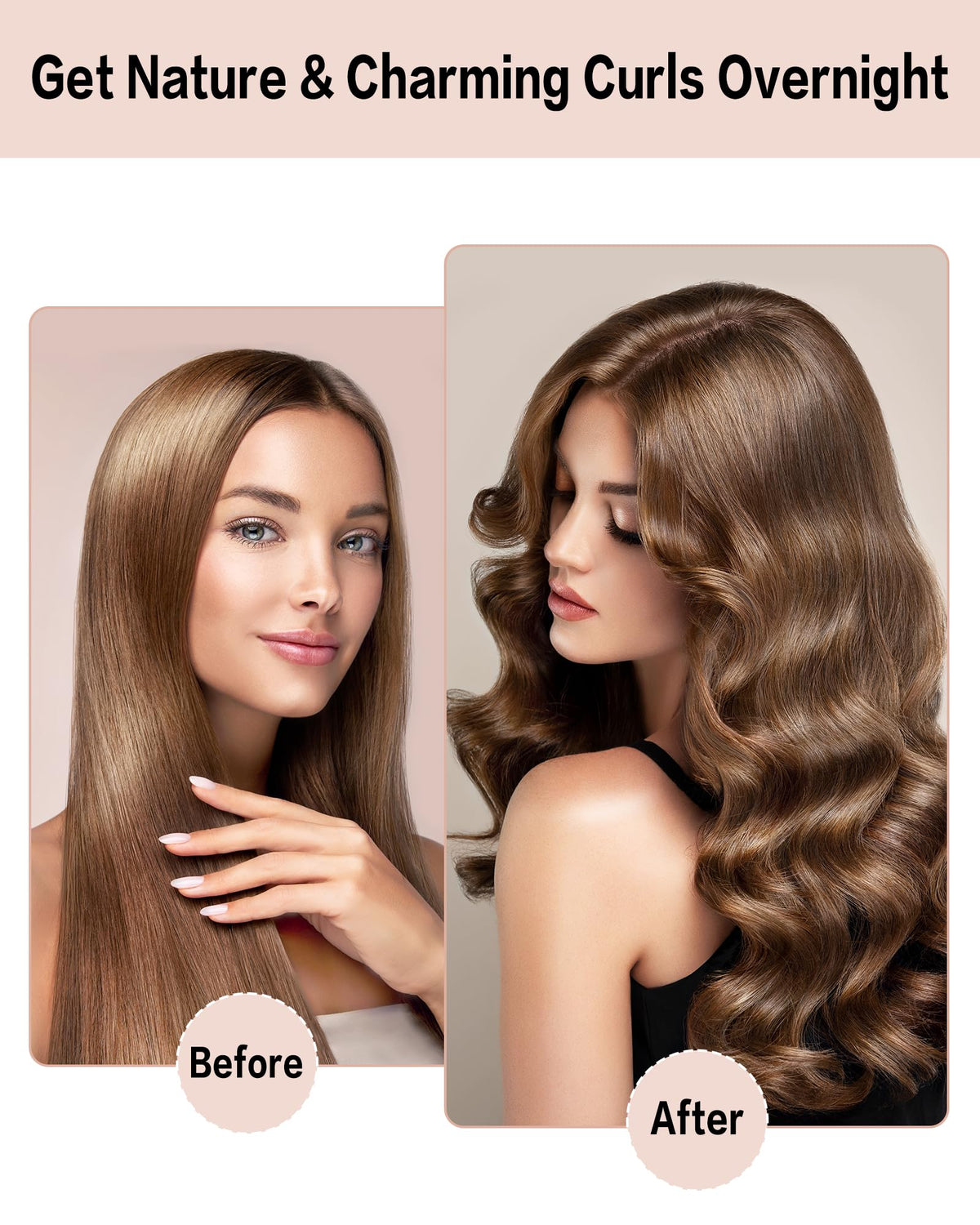 Close-up of Seritant Heatless Curls Velvet Hair Rollers