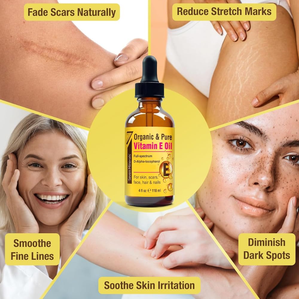 Close-up of Seven Minerals Vitamin E Oil texture