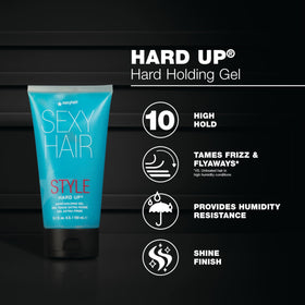 Close-up of SexyHair Hard Up Hard Holding Gel texture