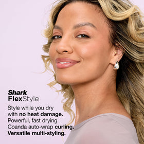 Close-up of Shark FlexStyle 1.25-inch auto-wrap curlers