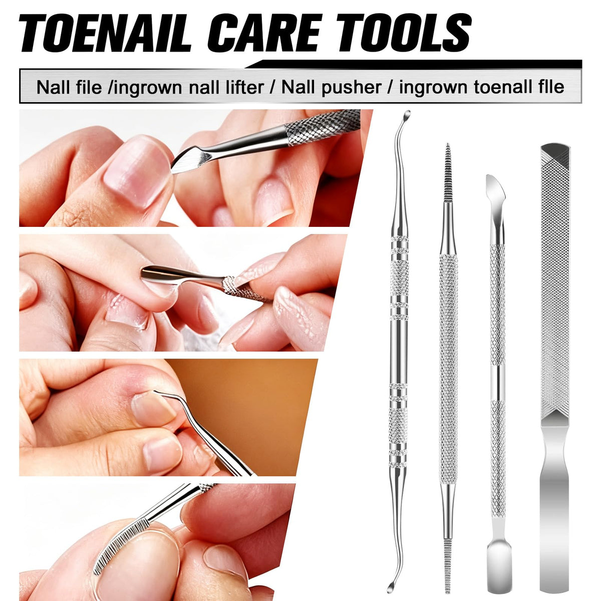 Close-up of sharp blades on Redriver toenail clippers