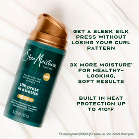 Close-up of Shea Moisture Silk Press Prep Cream texture