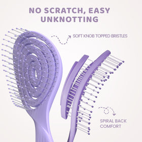 Close-up of SHINLEA Detangle Hair Brush bristles