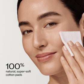 Close-up of Shiseido Facial Cotton Pads texture