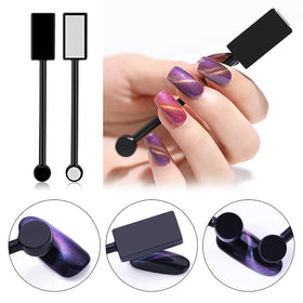 Close-up of SILPECWEE cat eye magnets showing different effects