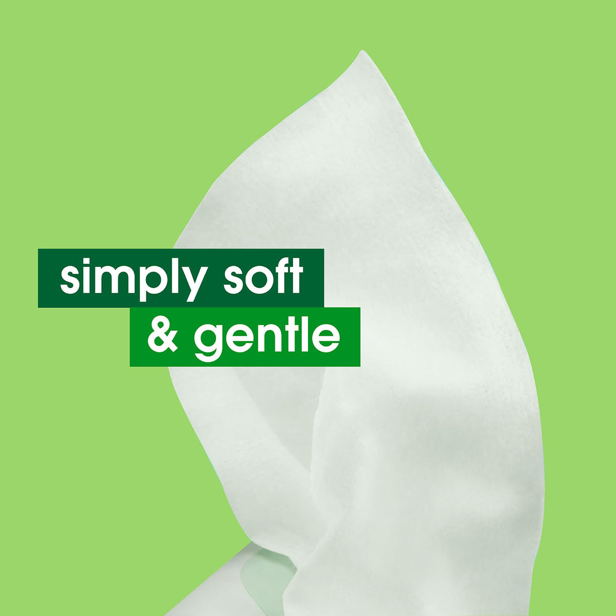 Close-up of Simple Cleansing Makeup Remover Wipes texture