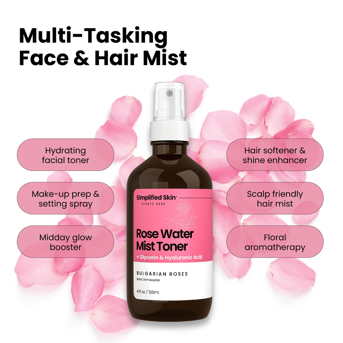 Close-up of Simplified Skin Rosewater and Glycerin Spray nozzle