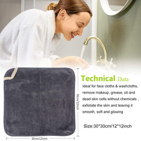 Close-up of SINLAND Brushed Microfiber Facial Cloths showing softness