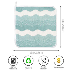 Close-up of SINLAND microfiber face towel texture