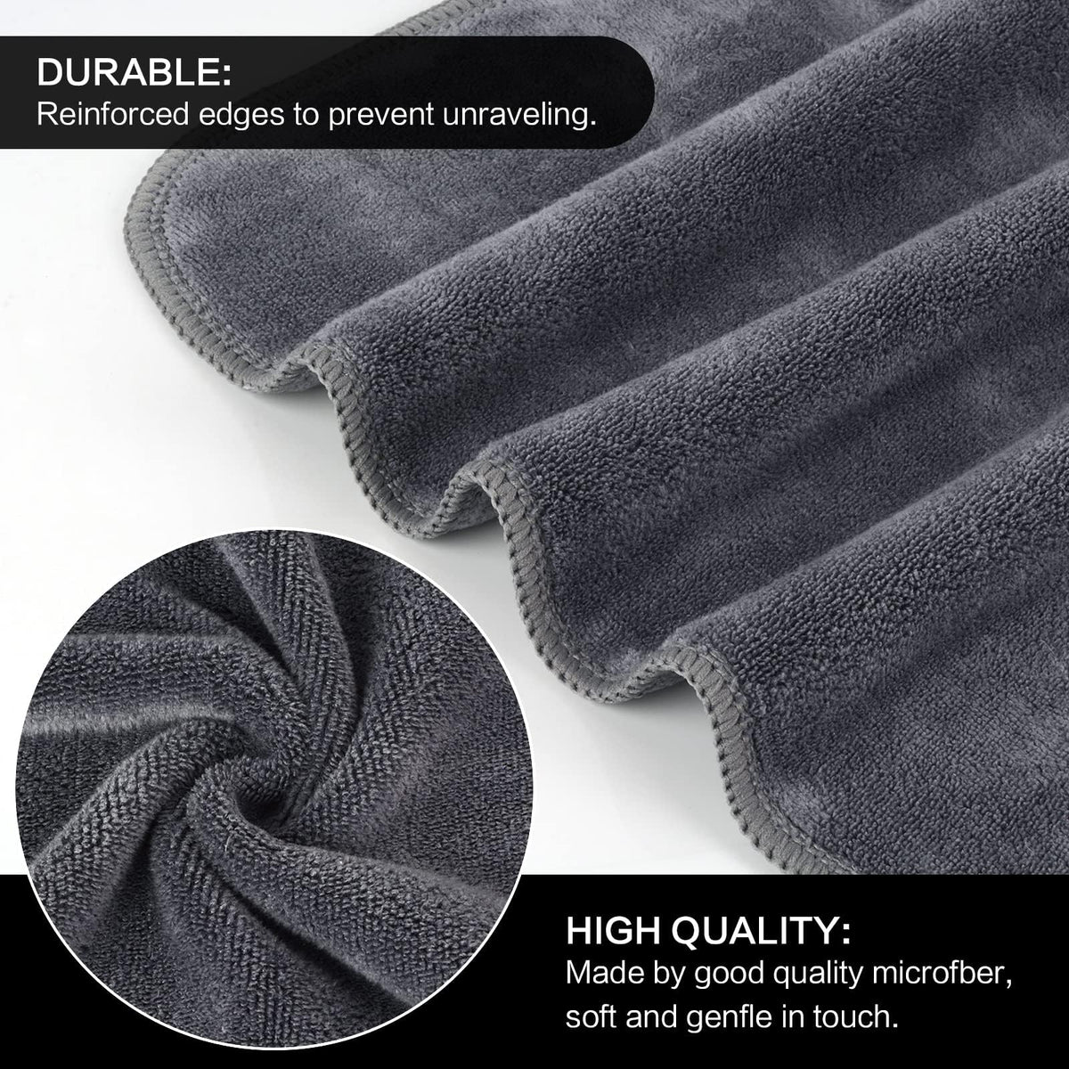 Close-up of SINLAND Microfiber Facial Cloth texture