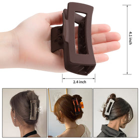 Close-up of Sisiaipu Large Hair Claw Clip showing non-slip design