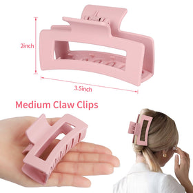 Close-up of Sisiaipu Square Hair Clips showcasing the non-slip design and durable material