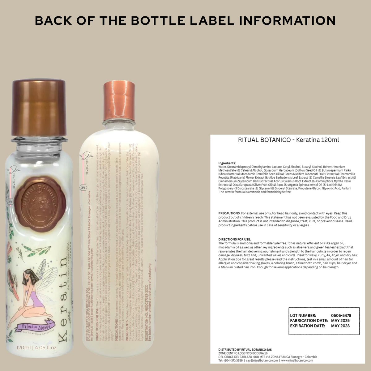 Close-up of Skin Revolution Organic Keratin texture