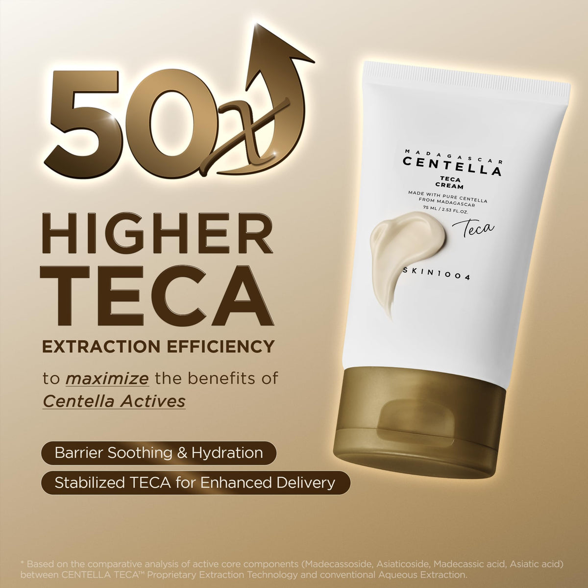 Close-up of SKIN1004 Centella TECA Cream texture