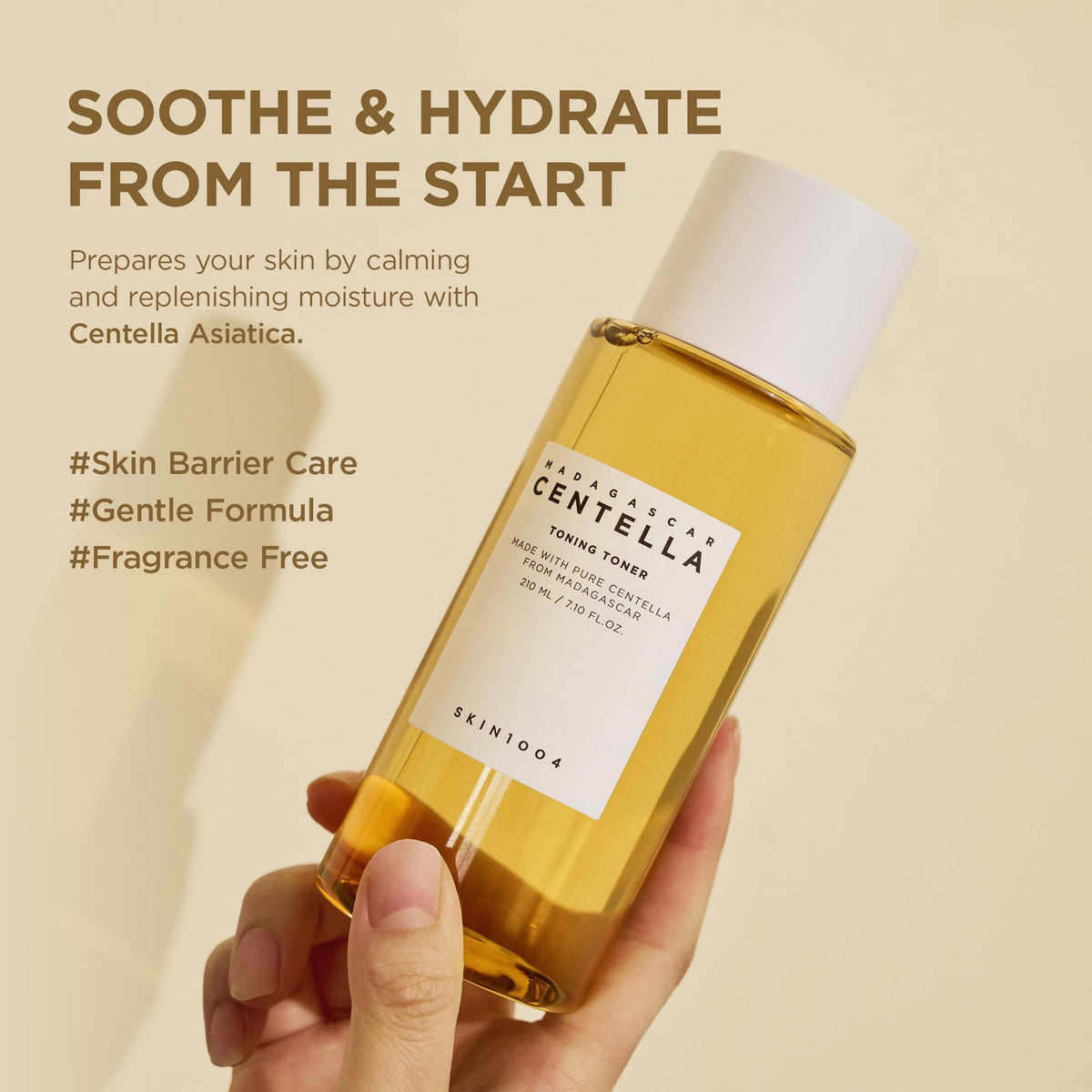 Close-up of SKIN1004 Centella Toning Toner bottle