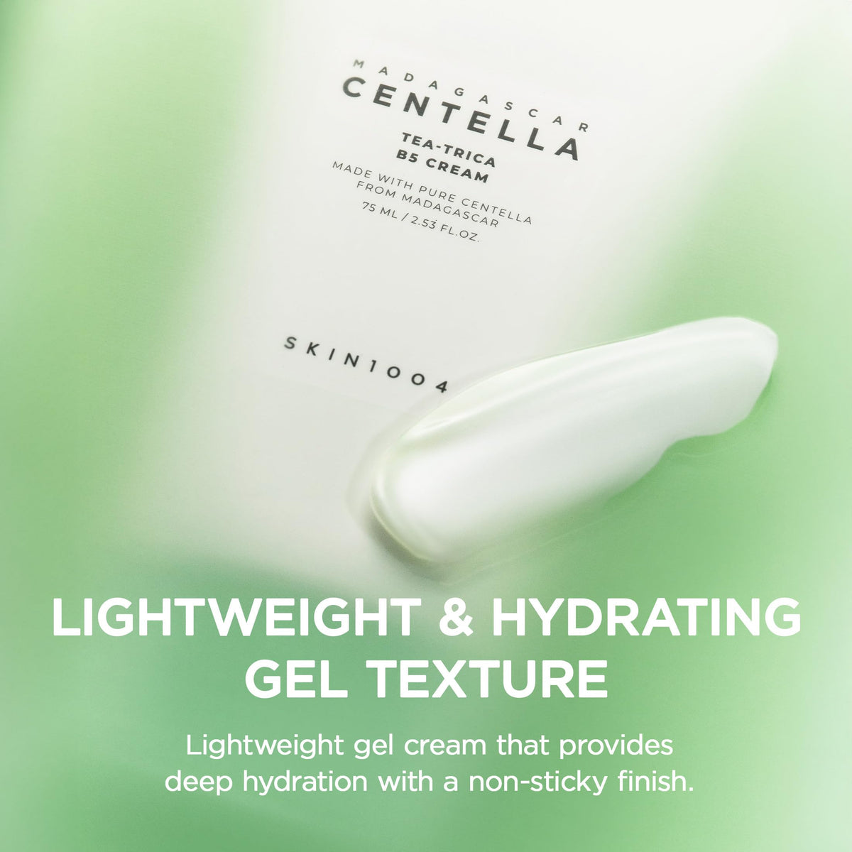 Close-up of SKIN1004 Tea-Trica B5 Cream texture