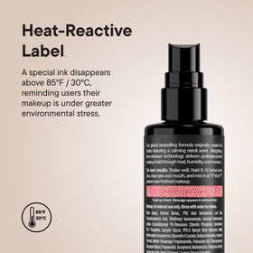 Close-up of SKINDINAVIA Neroli Makeup Setting Spray bottle