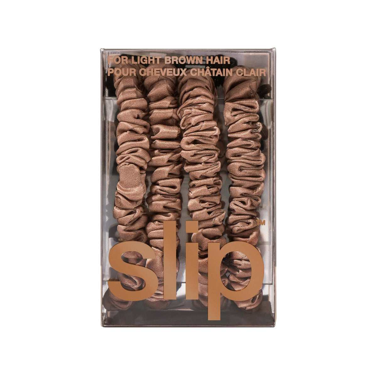 Close-up of SLIP Silk Hair Ties highlighting colour