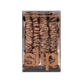 Close-up of SLIP Silk Hair Ties highlighting colour