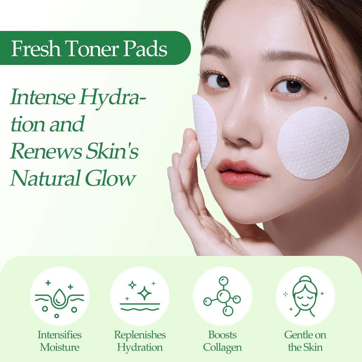 Close-up of Snidin Toner Pads showing texture