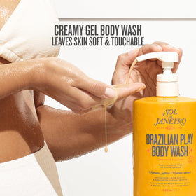 Close-up of Sol de Janeiro Brazilian Play Body Wash texture
