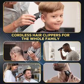 Close-up of Solati hair clipper blades and adjustable settings