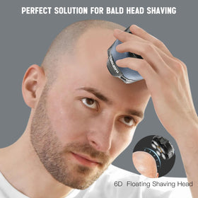 Close-up of Solimpia head shaver's 6D floating head