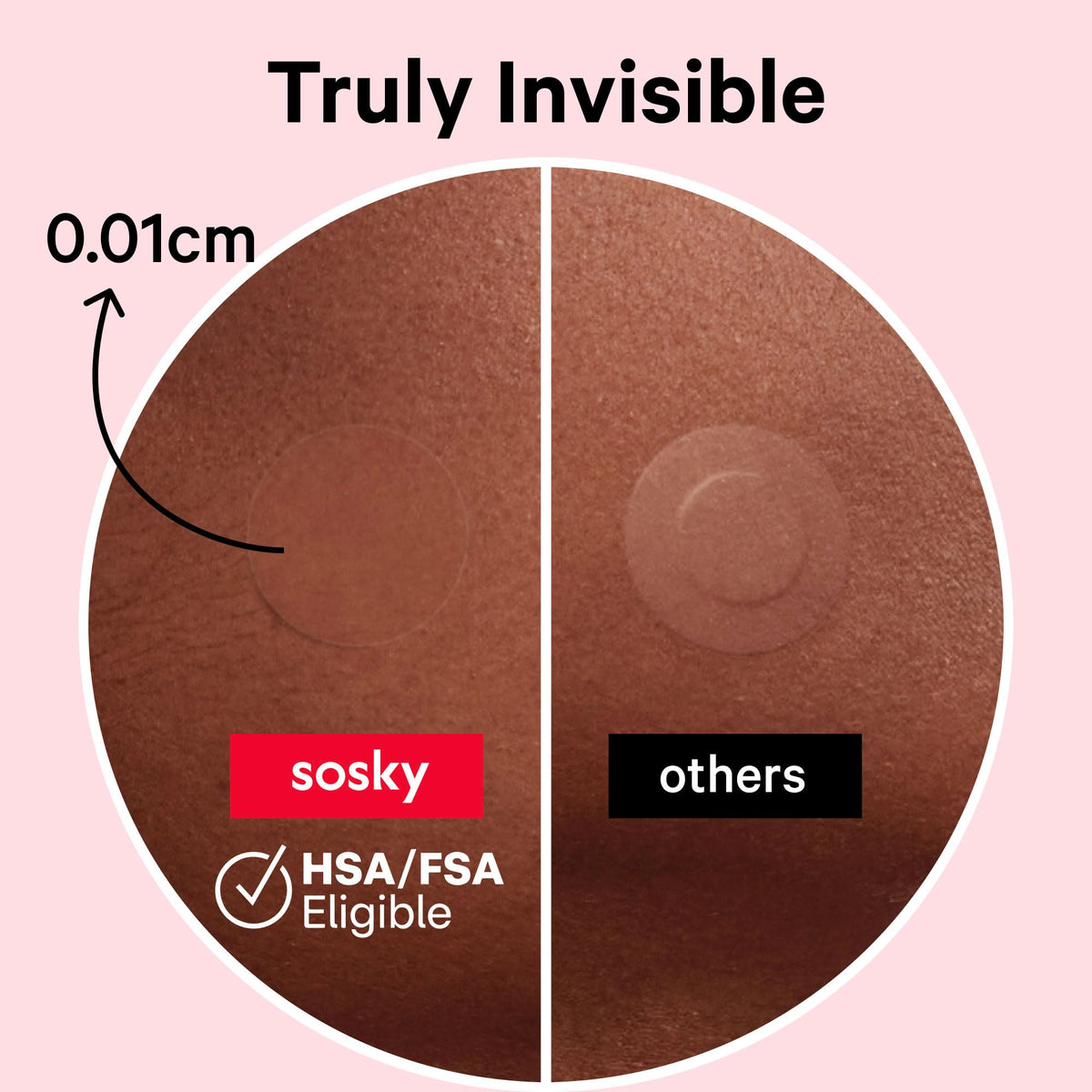 Close-up of Sosky Pimple Patch showing texture