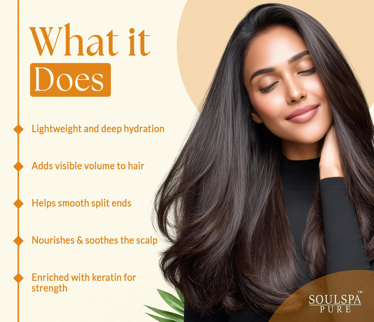 Close-up of SOULSPA PURE Biotin Conditioner texture