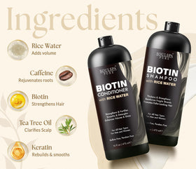 Close-up of SOULSPA PURE Biotin Rice Water Shampoo texture