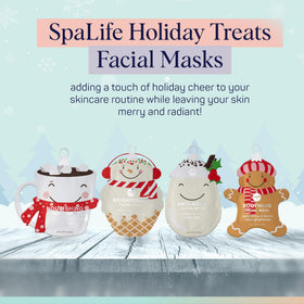 Close-up of SpaLife Shea Butter face mask packaging