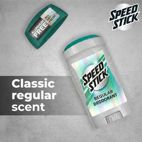 Close-up of Speed Stick Men's Deodorant packaging