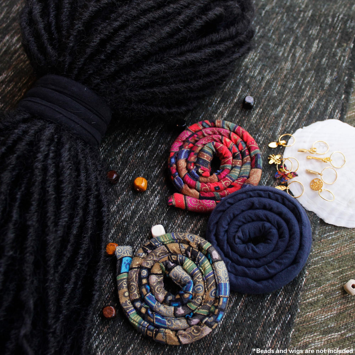 Close-up of Spiral Lock Hair Tie texture