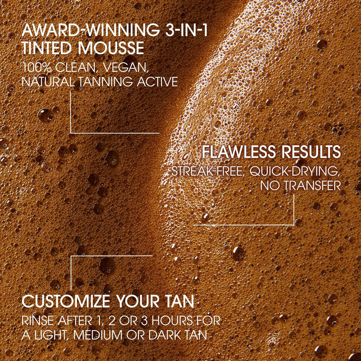 Close-up of St.Tropez Express Mousse bottle
