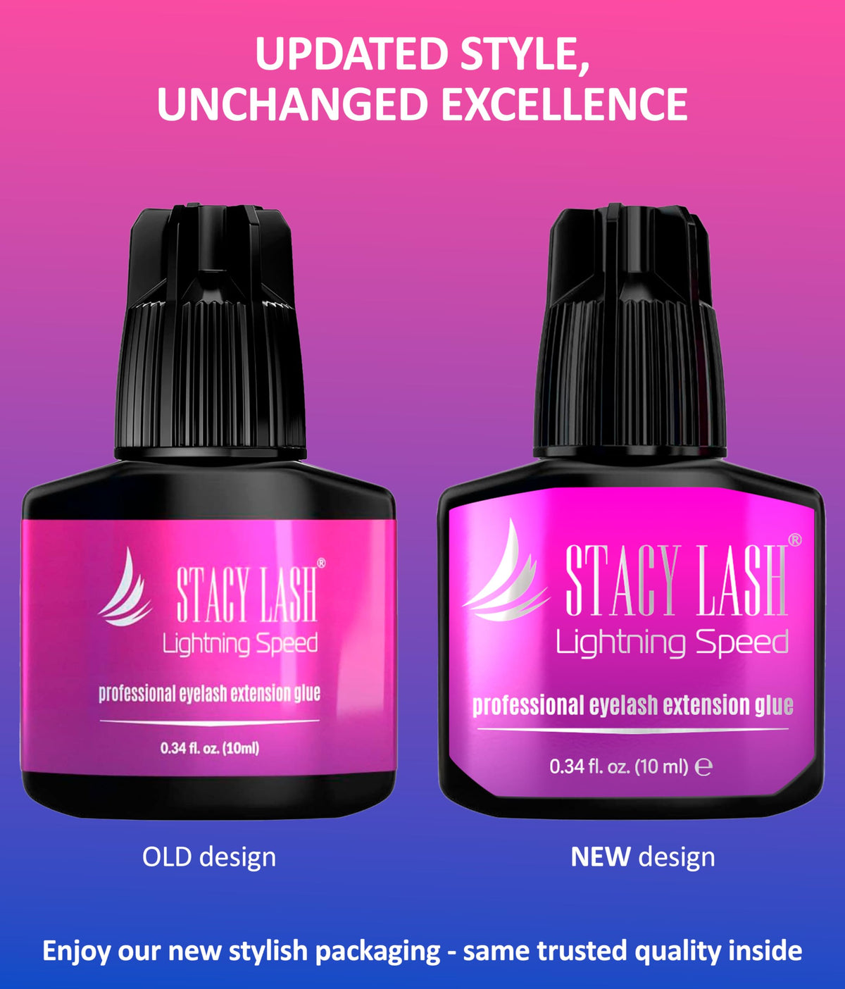 Close-up of STACY LASH Lightning Speed Eyelash Extension Glue nozzle