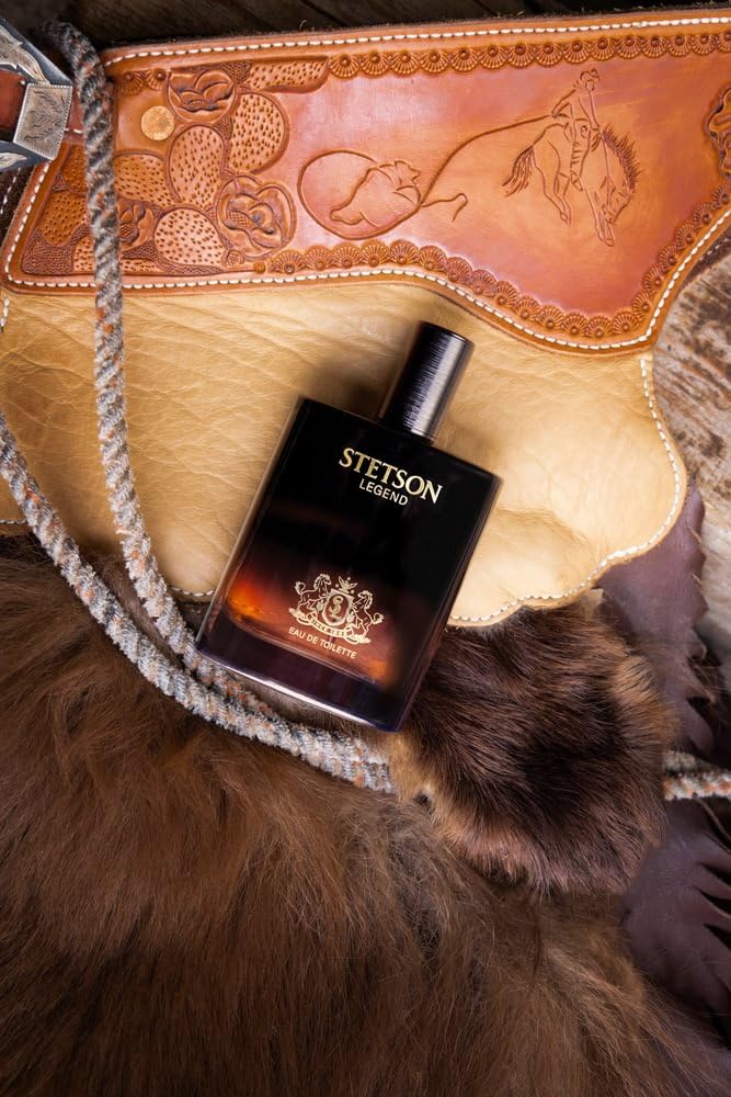 Close-up of Stetson Legend fragrance notes