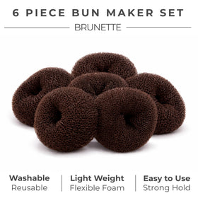 Close-up of Styla Hair donut bun maker showing texture
