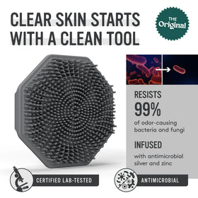 Close-up of Sud Scrub silicone face scrubber bristles